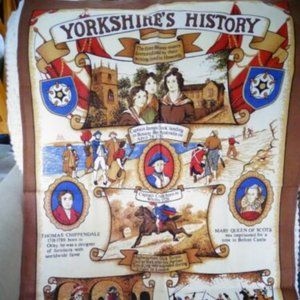 Yorkshire's History Cotton Tea Towel Vista
